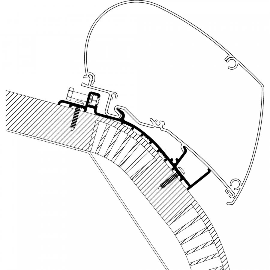 Product image 1 of the product “Adapter Carthago Chic ab Bj. 2015 zu TO Serie 6 und 9, 4,50 m 4,50 m”